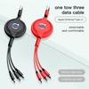 3 In 1 Retractable 100W Fast Car Charge Data Cable USB Type C For Volvo XC90 V90 V60 XC60 V40 EC40 EX40 S80 S60 S90 C40 XC40 V70