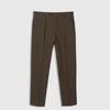 Smart Casual Simplicity Versatile Handsome Solid Color Temperament Straight Tube Slim Men's Cropped Pants Summer Spring New 2024