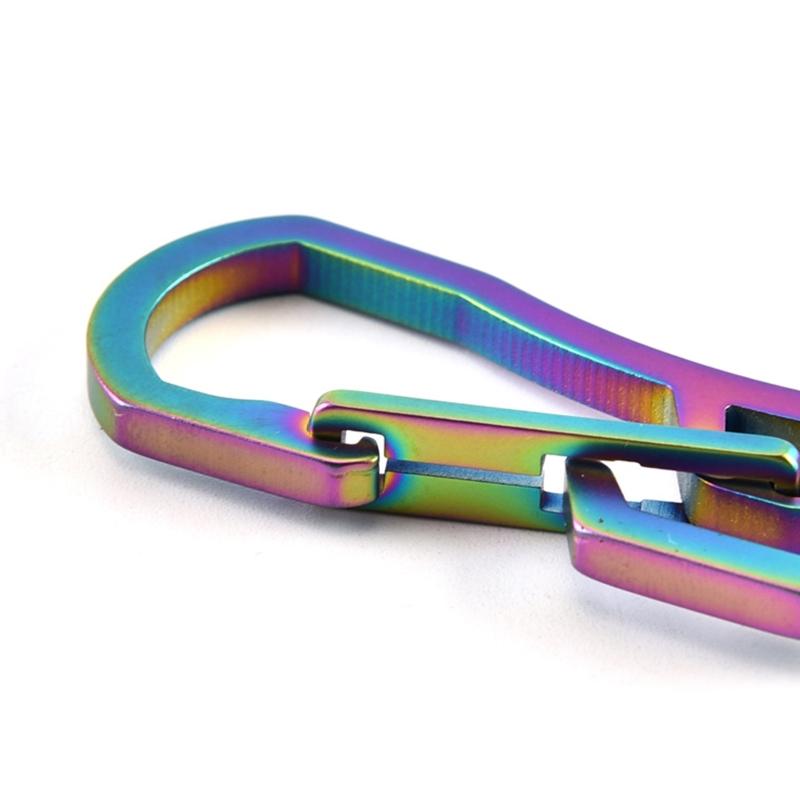 Multifunctional Carabiner for Key Ring Clip for Titanium Plating for Key Chain Holder Bottle Opener for Home, Office, Ca