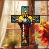 2D Flat Acrylic Cross Decoration, Indoor and Outdoor Decoration - No Battery/electricity Required, Free Day Decoration, Shop Decoration, Durable