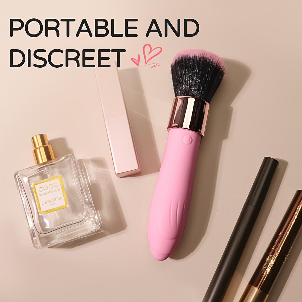 Soft Makeup Brush Vibrator 10 Vibrating Modes Silicone Bullet Vibration Nipple Clitoris Massager Stimulator Sex Toys for Women