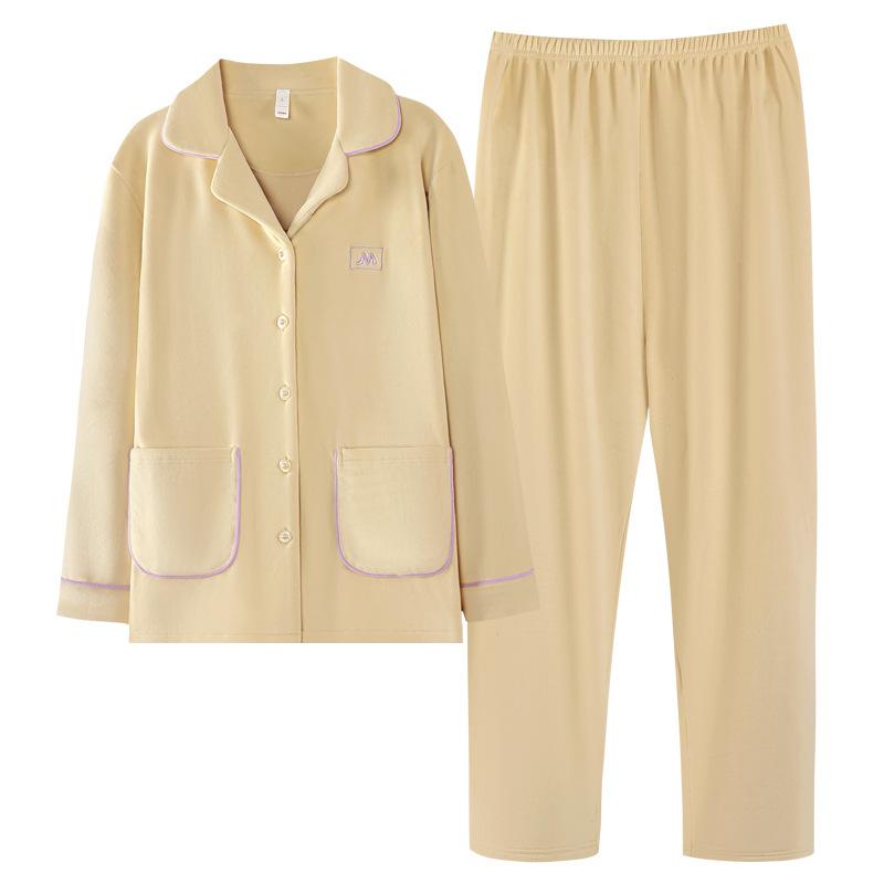 Pajamas Women'S Autumn And Winter Island Fleece Fleece Long-Sleeved Trousers Set Winter Coral Fleece Women'S Loungewear
