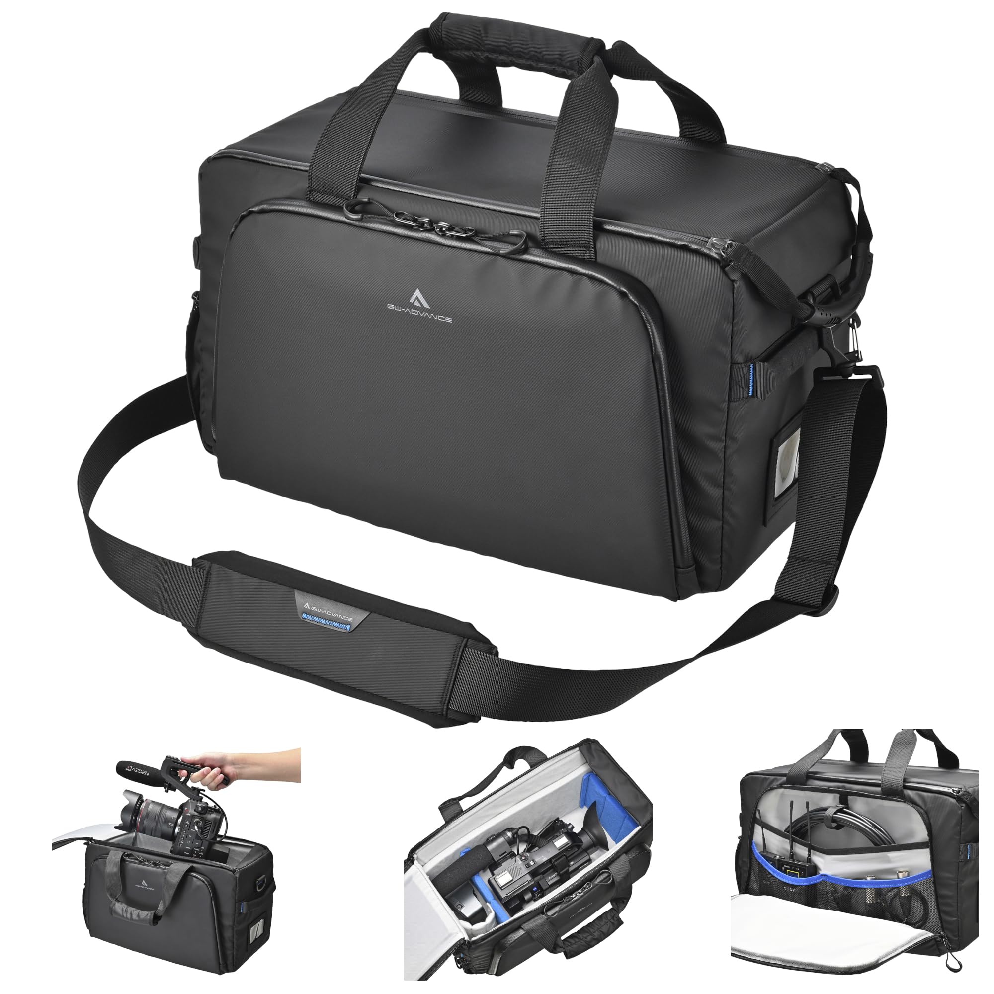 

Hakuba Tank Cam Shoulder Bag 16 AZ Camera Cinema Camera 4977187005578 GW-ADVANCE (16L) Bag, Camcorder/Movie Bag, Case, Carry-On Compatible, чорний