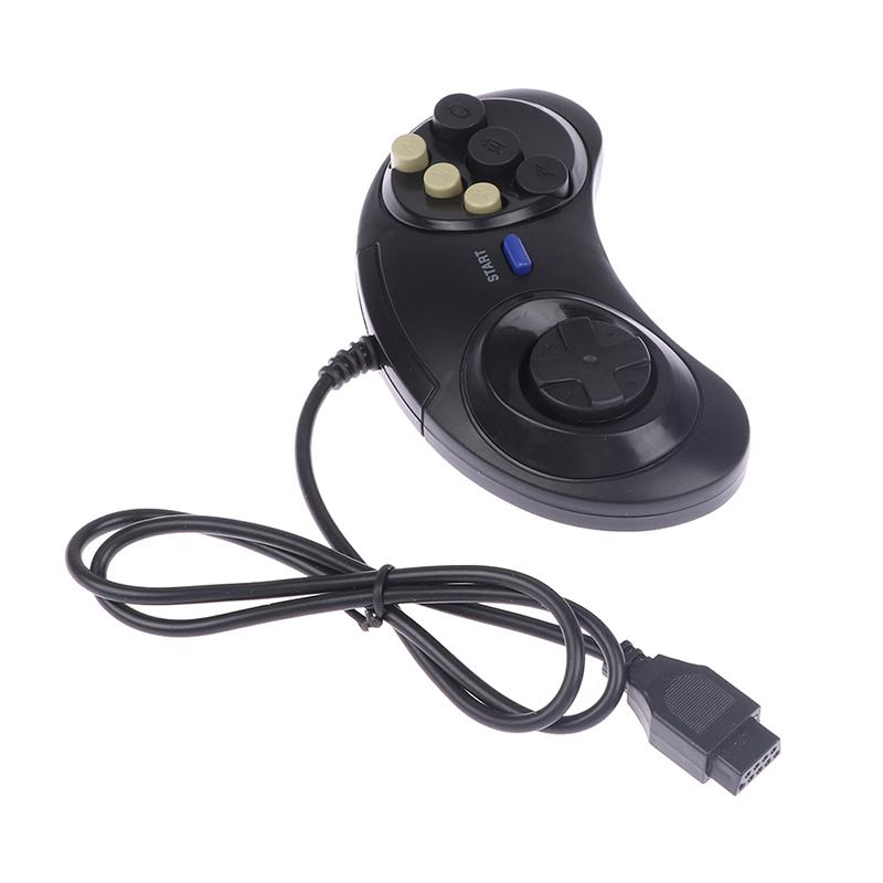 Classic Wired 6 Buttons Joypad Handle Game Controller For Sega Md2 Mega Drive