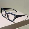 Vintage Cat Eye Reading Glasses  New Fashion Eyewear with Diopters Trendy Blue Light Blocking Decor Optical Frames