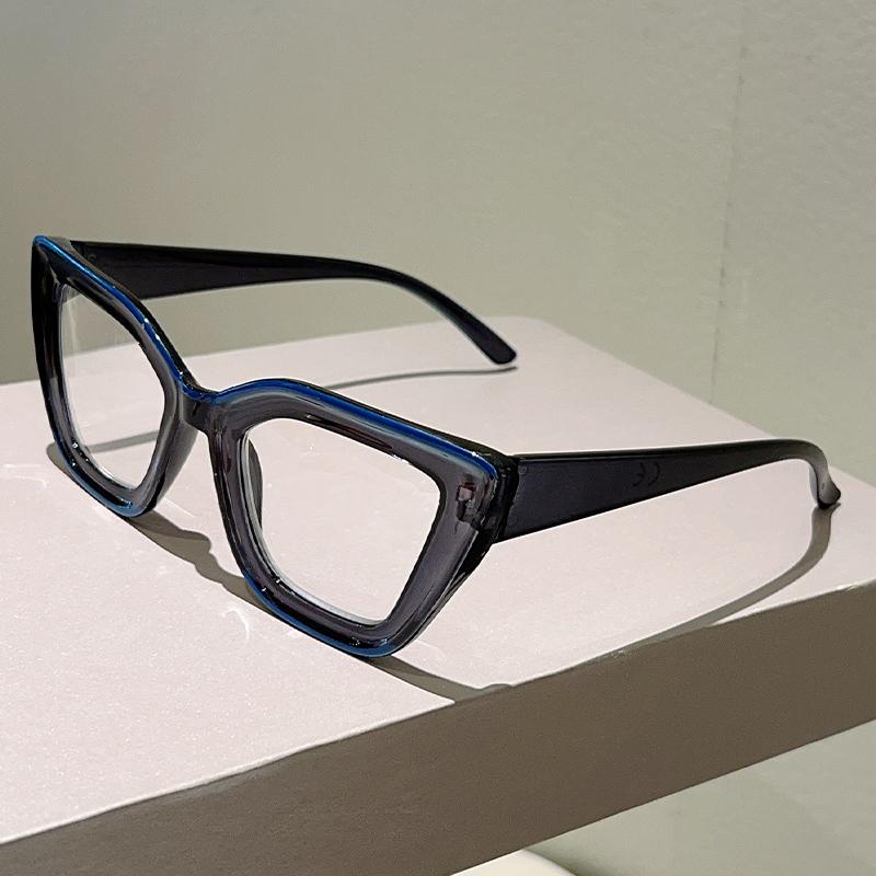Vintage Cat Eye Reading Glasses  New Fashion Eyewear with Diopters Trendy Blue Light Blocking Decor Optical Frames
