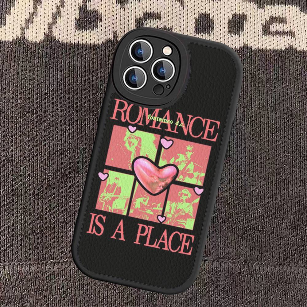 

Band F-Fontaines DC Romance Phone Case Hard Leather For iPhone 14 13 16 Mini 15 14 11 12 Pro Max Plus Fundas iphone 11