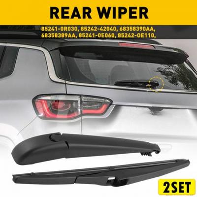 2Set Fit For JEEP 2017- COMPASS Rear Windshield Wiper Arm & Blade Set 85241-