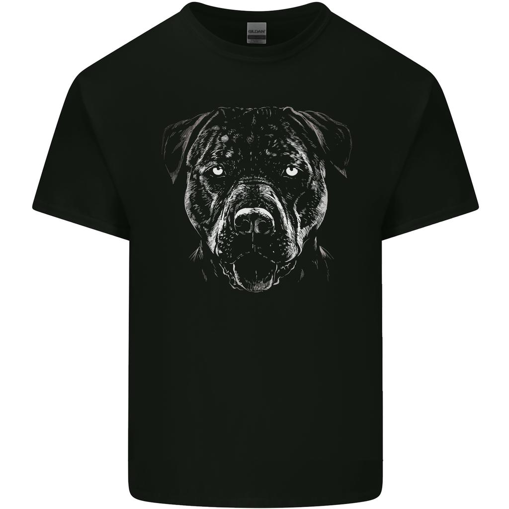 A Monochrome Pitbull Dog Unisexs Light Cotton TShirt