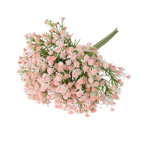 7 Bundles Baby's Breath Artificial Flower Faux Silk Gypsophila Flower Bouquet for Wedding