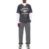 DIOR T-Shirts Men's Gray V-neck Moderate Straight Fit 213J530A0663-C883
