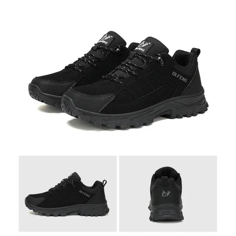 Outdoor Wanderschuhe Herren Schnürung Anti-Rutsch Stoßdämpfend Niedrige Schuhe Flach Sport Atmungsaktiv Lässige Sneaker