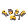 5Pcs/Set Educational Children'S Toy Building Blocks Engineering Vehicle Model Mini Cars Excavator Crane Dump Truck
