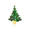 Wuli&baby Green Enamel Tree Brooches Women Men Christmas Tree Party Causal Office Brooch Pins Gifts