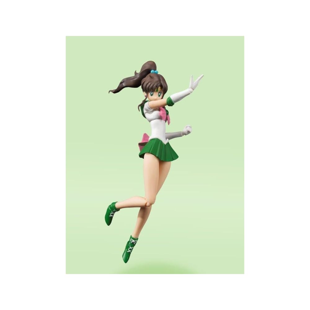 TAMASHII NATIONS S.H. Figuarts Sailor Moon Sailor Jupiter Animation Color Edition 150mm PVC Action Figure