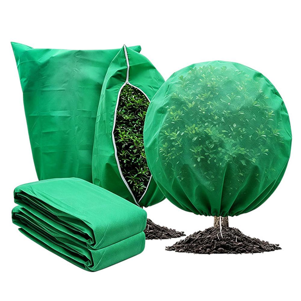Winter Plant Cover Frost Protection Thickened Non Woven Fabric Plant Protector Bag Wind Snow Freeze Protection Reusable Garden