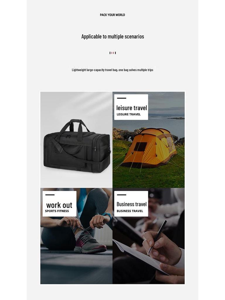 Men's Large Capacity Duffel Backpack – Travel, Work, Outdoor Use