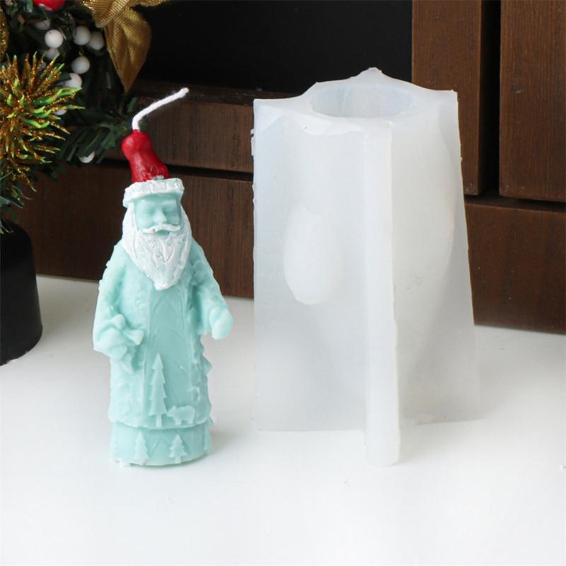 Stylish Handmade Soap and Candle Crafting Christmas Silicone Mould Flexible Home Decoration Supplies for Art Projects
