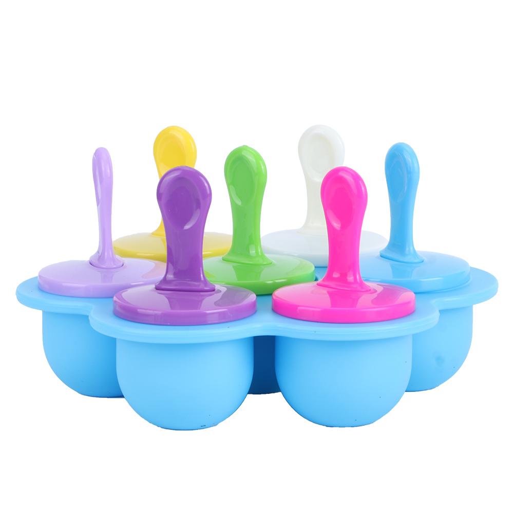 Household Reusable Silicone Ice Cream Molds DIY Making Mold Tool Kitchen Supplies
