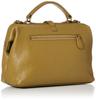 Cowhide Leather Handbag with Mouth Olive [Peeks Peak] Opening, Women's,