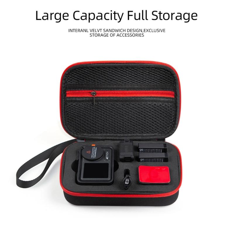 Small Storage Bag For Action 5Pro Camera Case, Soft Padded Protections, Water Resistant Exterior Organizers Handbag