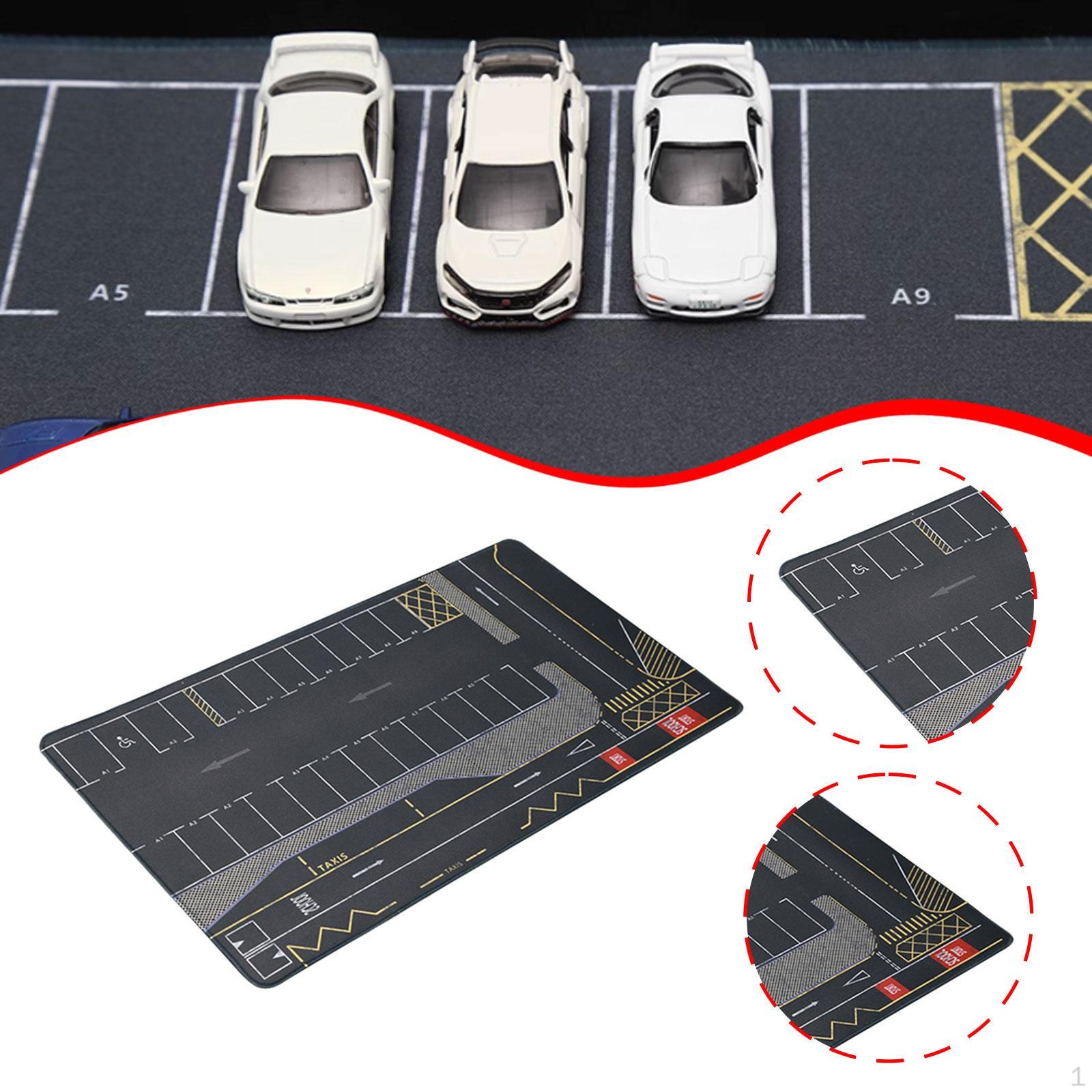 

Гараж Игрушечный Коврик для Мыши Сцена с Транспортными Средствами Дисплей Нескользящий для Детей Настольный 40 см x 70 см Сворачиваемый 1/64