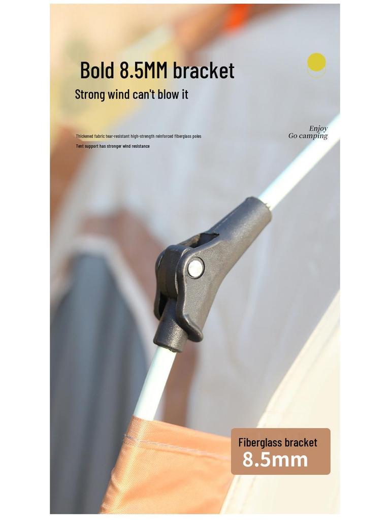 Portable Hexagonal Outdoor Tent - Quick Open, Folding, Ideal for Camping, Parks, and Family Leisure