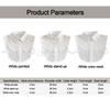 Women Clothes Accessories Ruffled Fake Collar Detachable Cotton False Collar White Half Shirt