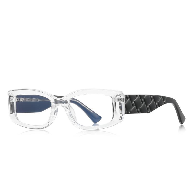 TR90 Blue Light Blocking Glasses for Women Fashion Pink Square Frame Reading Glasses Prescription 0 to +6 0