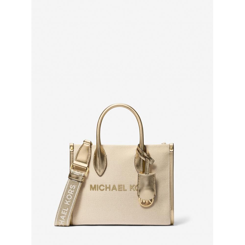 

Michael Kors Mirella Canvas Top Zip Shopper Tote Crossbody Small 35s5g7zc1m705 F