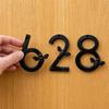 Bee House Number for Outside, Weather-proof Alloy Floating Address Numbers, Metal Number Sign for Door, Mailbox, Wall, Yard