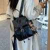 Fashion bag cover backpack women 2025 simple shoulder large capacity trend beautiful travel backpack