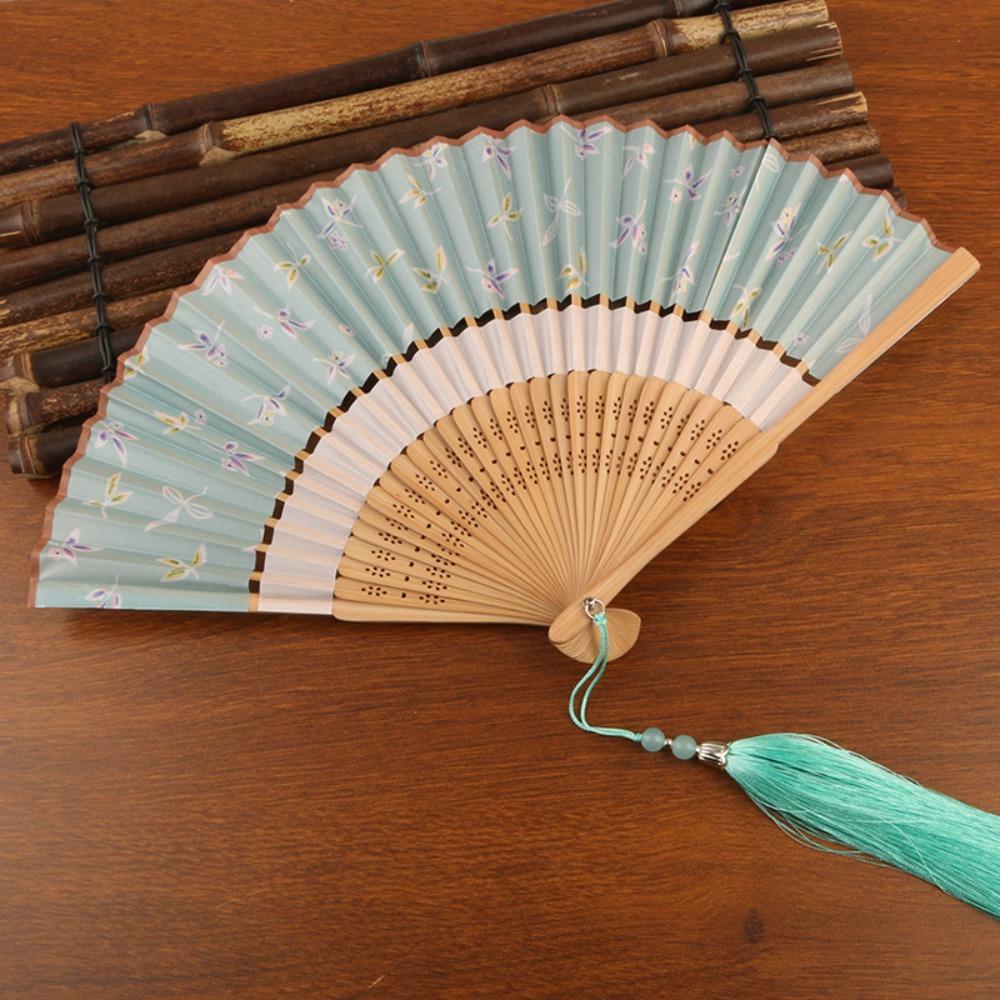 Classical Folding Fan Vintage Dance Fan Costume Accessory Bamboo Fan  Summer