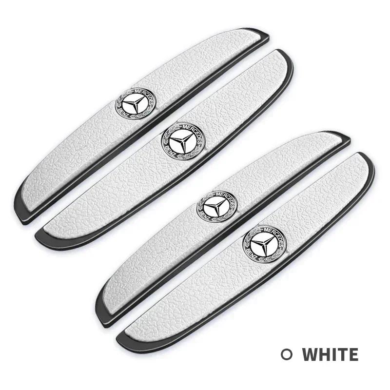 2026 Hot 4pcs/set Rubber Bumper Strip Car Door Anti-Collision Emblem Sticker For Mercedes Benz AMG A B C E S Class GLA GLC CLA GLK GLE