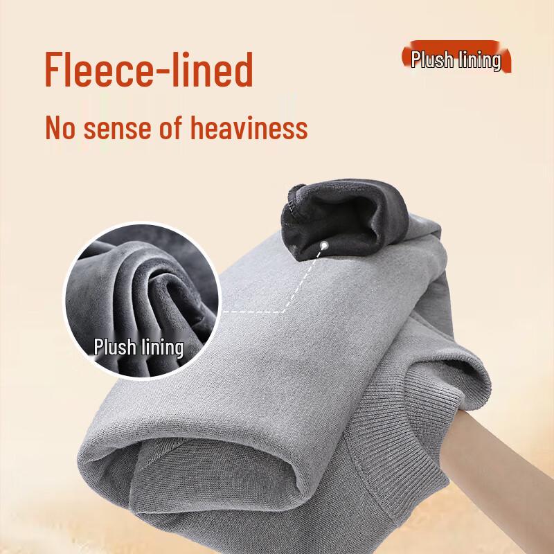 Jeanswest LIFE Men's Winter Fleece-Lined Semi-High Neck Knit Sweater