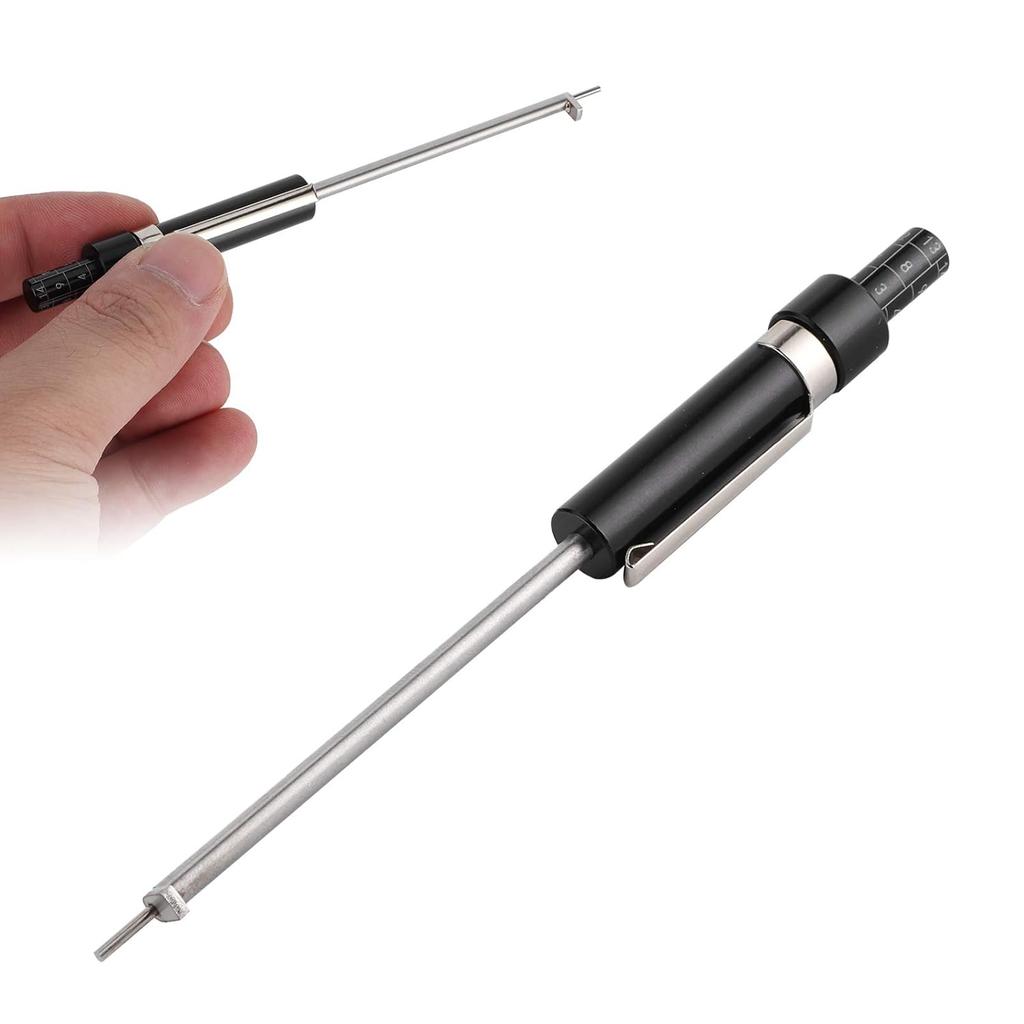 Brake Pad Measuring Tool, Brake Pad Thickness Gauge with Scale Brake Pad Gauge Brake Pad Tester for Internal External Brake Pads Measuring