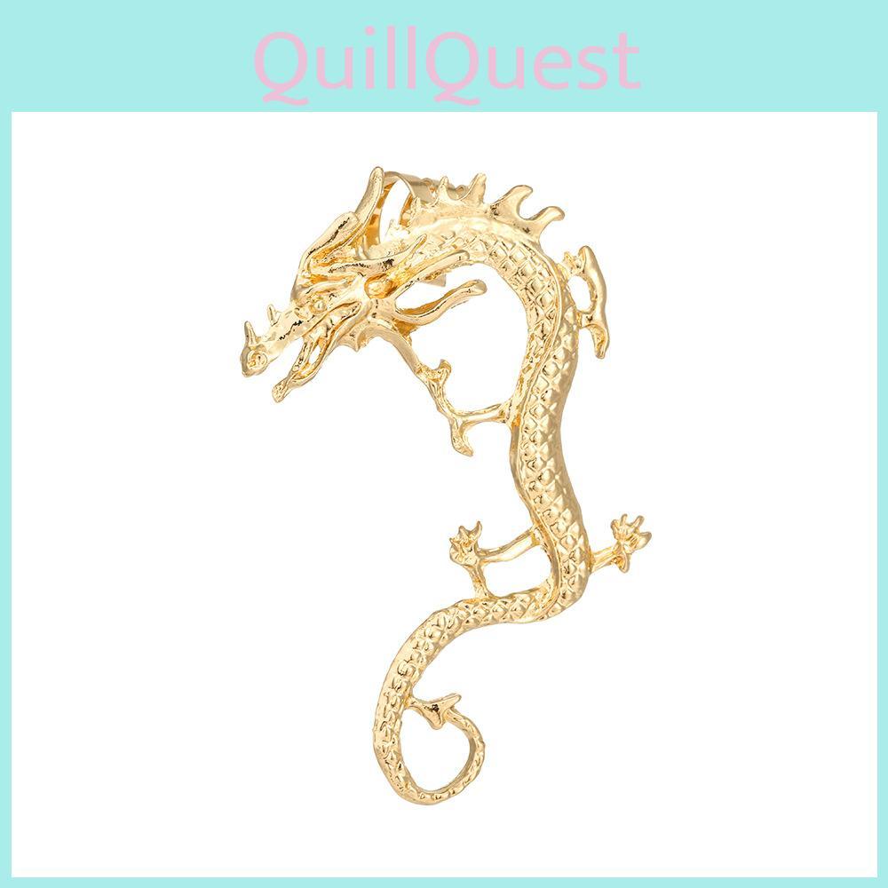 Dragon Chinese Unique Alloy Earrings Trendy Street Style Animal Zodiac Jewelry