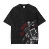 Gojo Satoru Anime Jujutsu Kaisen Herr Harajuku Vintage Bomull Tvättad T-shirt Streetwear Dam Kortärmad Unisex