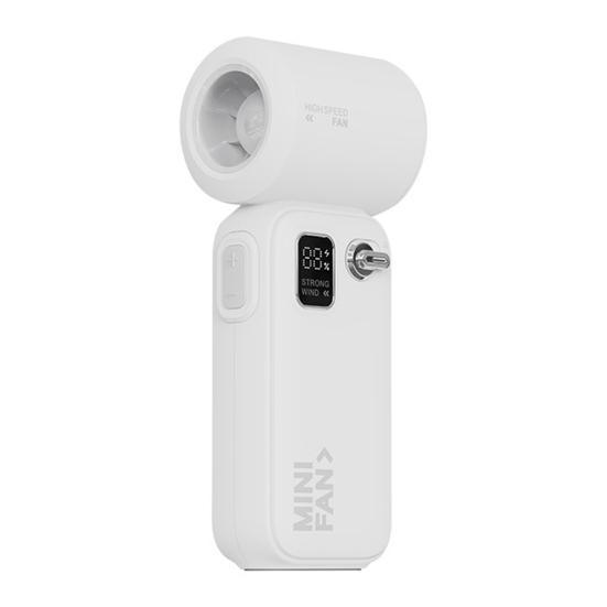 

Мини портативный ручной вентилятор 100 скоростей компактный дизайн перезаряжаемый цифровой дисплей высокоскоростной вентилятор персональный охладитель воздуха белый
