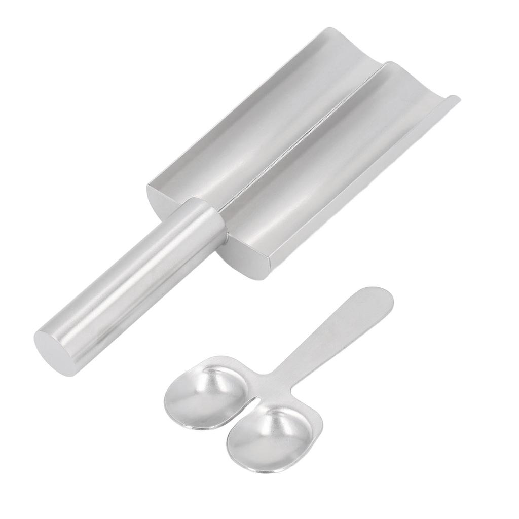 Meatball Maker with Cutting Spoon Stainless Steel Meat Baller Spoon for Kitchen Bar Restaurant 2 Pipe