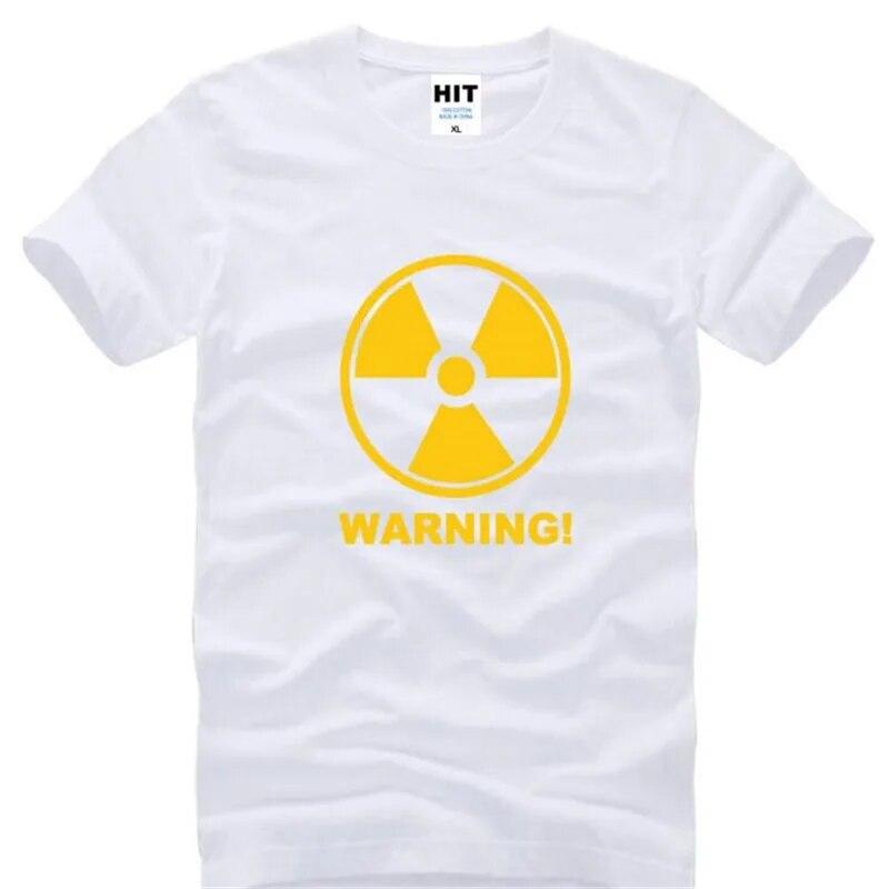 Nuclear Radiation Creative Life Printed T Shirt Unisex Short Sleeve O-Neck Cotton Unisex T-Shirt Cool Tee Shirt Homme Camisetas Hombre