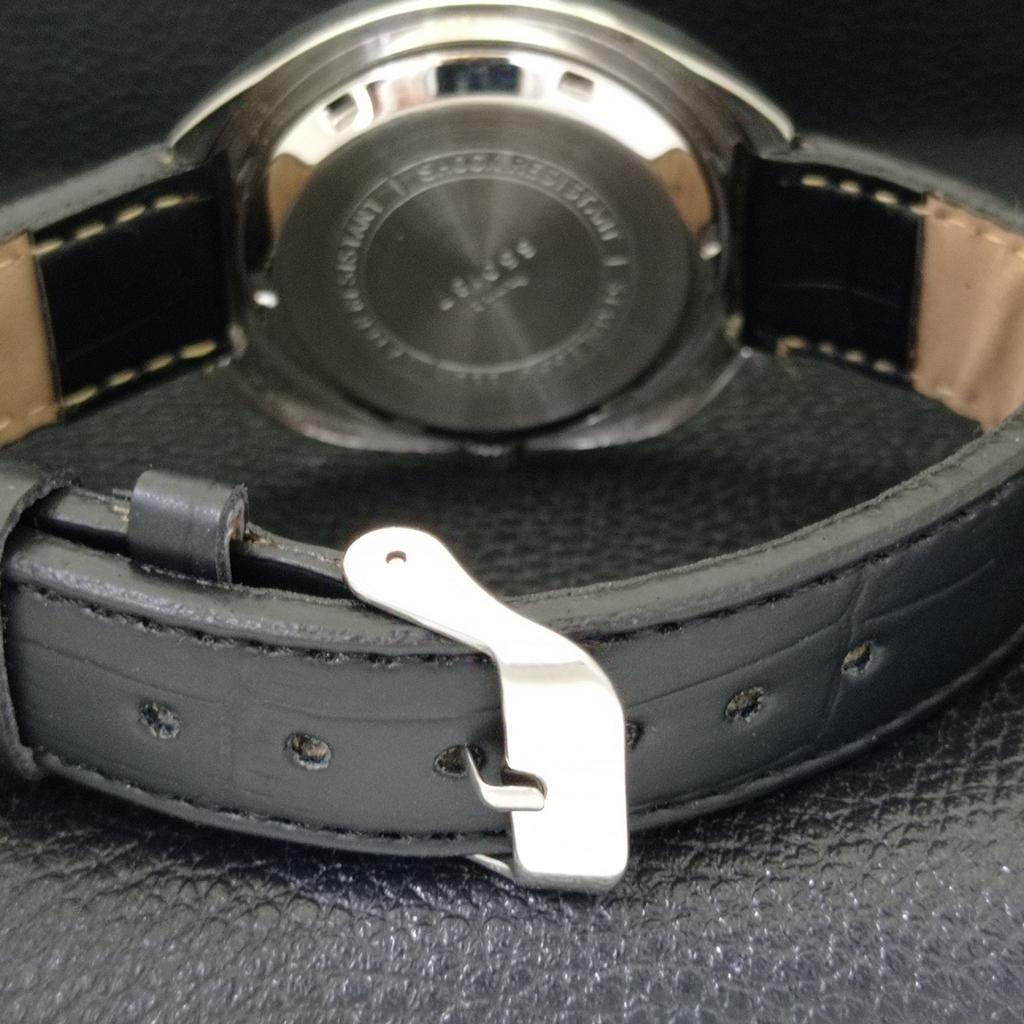 MONTRE INDIENNE AUTOMATIQUE HMT KANCHAN DELUXE 6501 POUR HOMMES À CADRAN ROUGE D'OCCASION a432206-2 R110-a432206