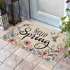 1Pcs Anti Fatigue Kitchen Rugs Bird ColorfulFlowers Print Waterproof Non-Slip Thick Cushioned Kitchen Mat Heavy Duty Comfort Standing Mat for Kitchen