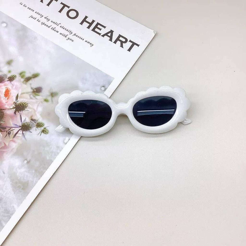 2026 UV400 New Fashion Children's Cute Elliptical Frame Girls' Sunscreen And Protection Boys' Sunglasses