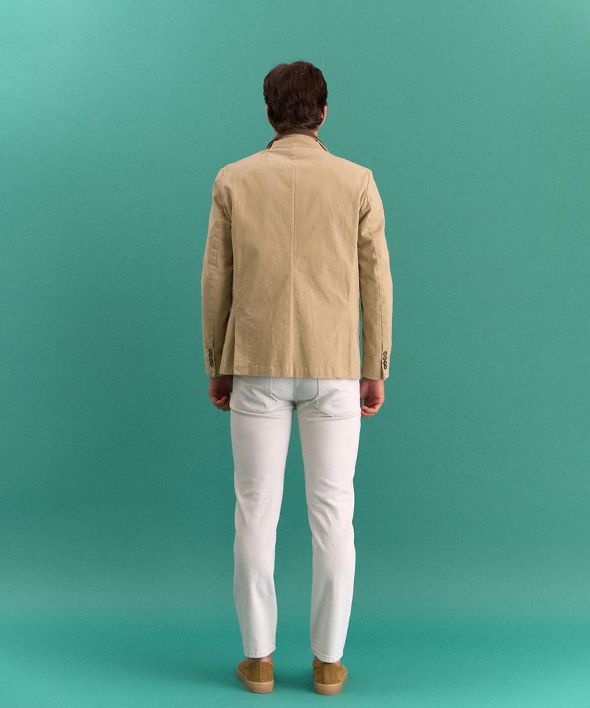 Panicale Beige Washed Cotton Jacket