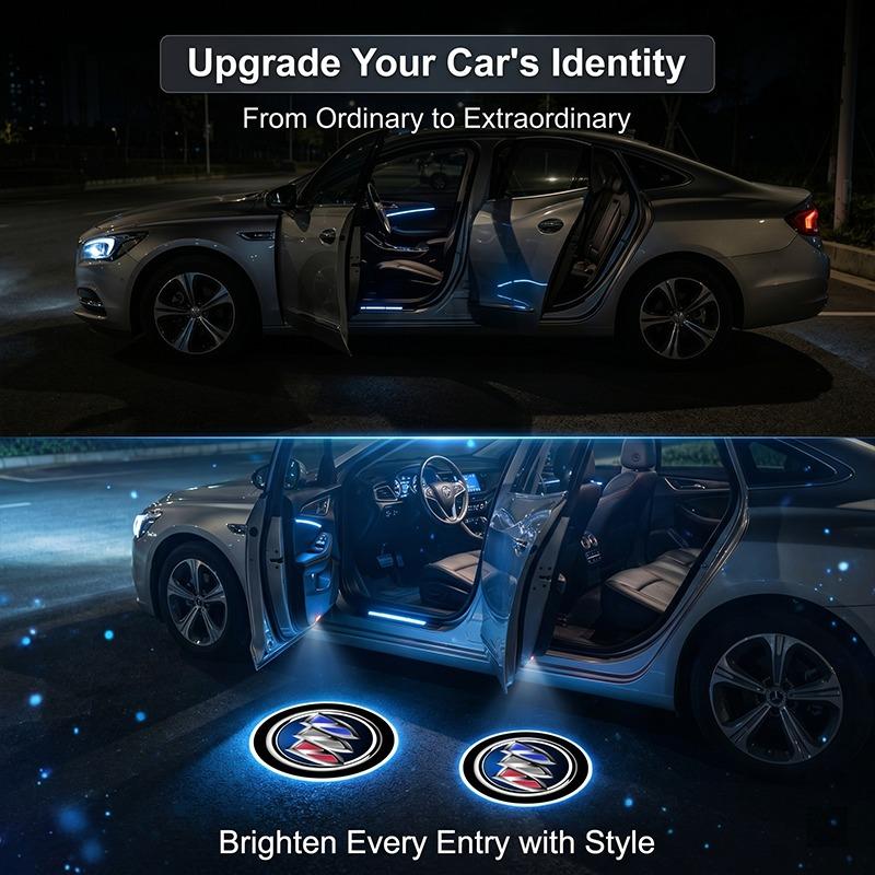 HD LED Welkom Licht Auto Deur Projector Lampen Auto Accessoires Voor Buick Regal Lacrosse Avenir Envision Angkola Electra Anthem Cascada Avista Riviera