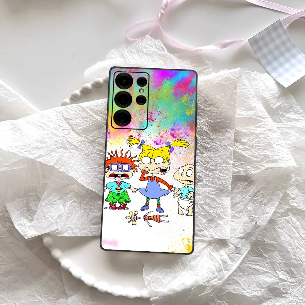 Cartoon Funny R-Rugrats Phone Case For Samsung S 24 Fe 25 Ultra Plus 20 Lite 21 30 22 23 24 22 Ultra 5G Fundas