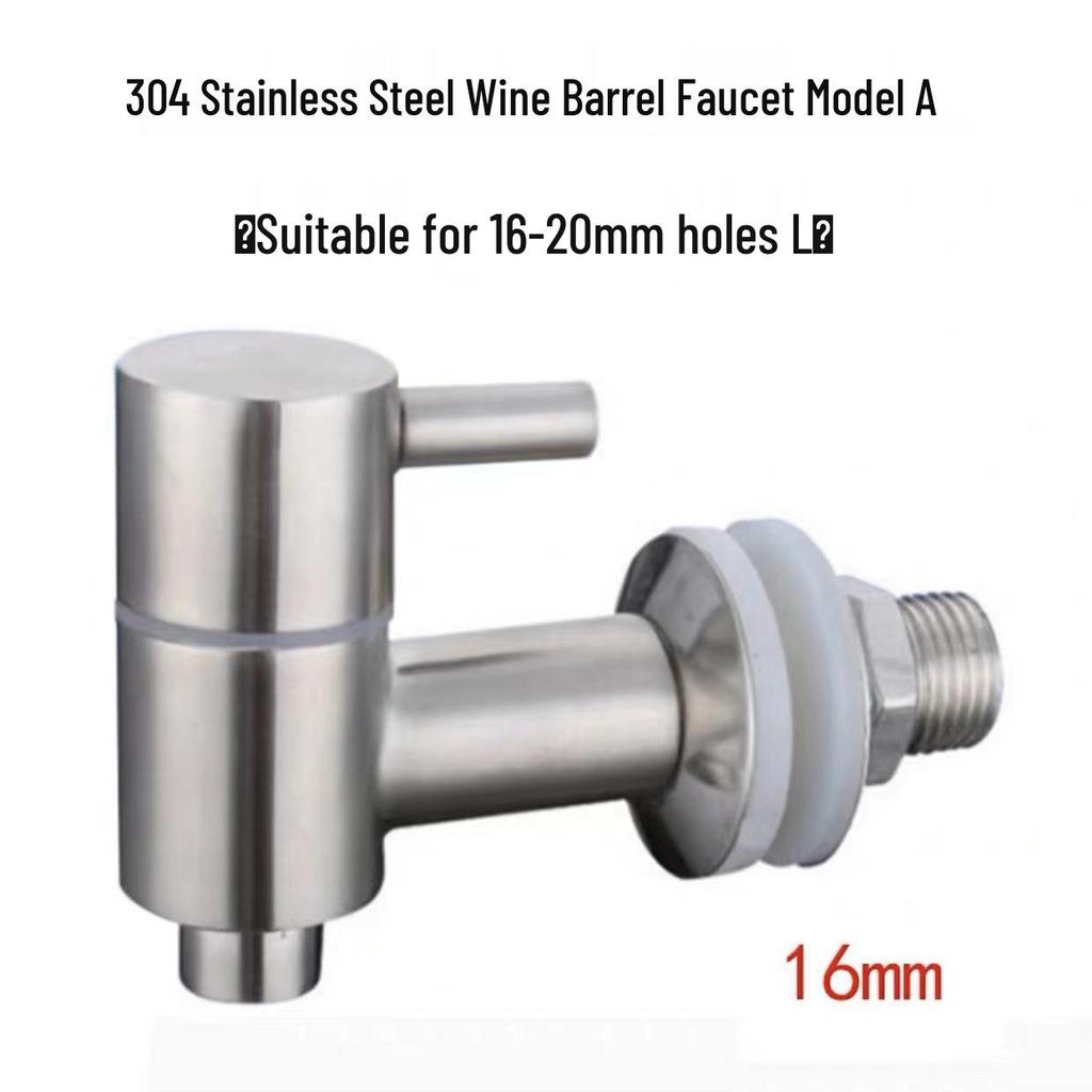 304 Stainless Steel Alcohol Infusion Faucet for Bottles, Barrels, Cans, Jars, and Pots.