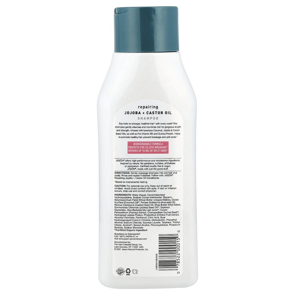 Strong & Healthy Jojoba Plus Castor Oil Shampoo, 473Ml(16Fl Oz)