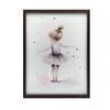 Tańcząca Balerina - Różowa Magia Tańcząca Balerina - Różowa Magia, 30X40 Cm, Rama Aluminiowa Złota, Papier Matowy 230 Gsm